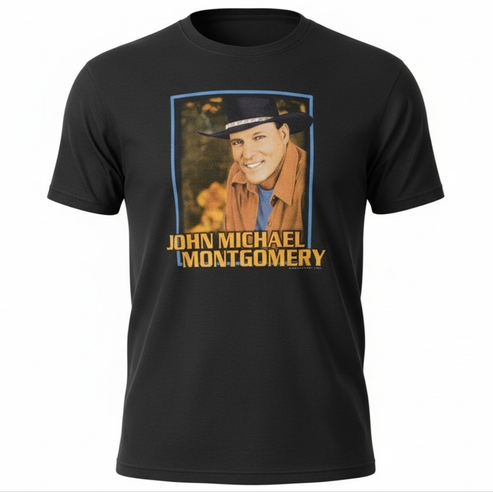2002 John Michael Montgomery Tee XL New Old Stock Y2K Country Shirt